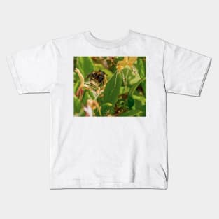 Yet Another Bumble Bee on the Honeysuckle Kids T-Shirt